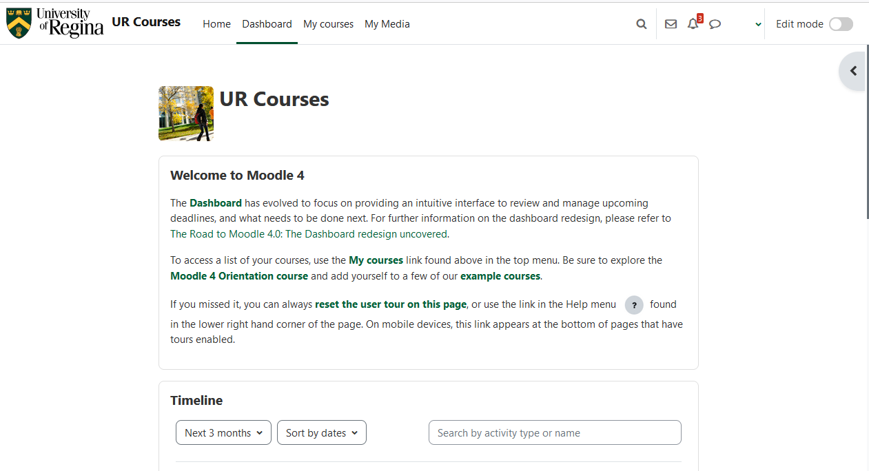 What's New screenshot of UR Courses